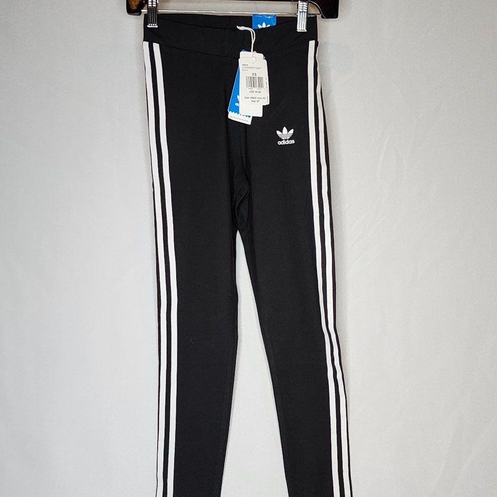 Adidas Women's 3 Stripe Tight in black size XS